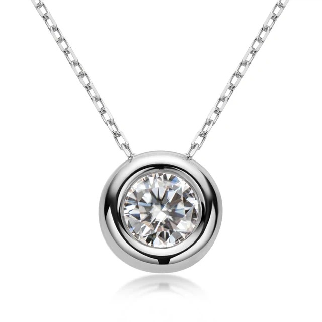 Buy silver necklaces with Moissanite stones - high variety and guaranteed authenticity Are you looking for a beautiful and high-quality necklace? In our store, you will find a unique collection of silver necklaces with Moissanite stones. These necklaces with diverse and modern designs are an ideal choice for gifting or personal use. Advantages of buying from our store: High variety of products: We offer a wide range of silver necklaces with Moissanite stones in different designs and styles so that you can choose the best option according to your taste and needs. Product authenticity certificate: All our products have a certificate of authenticity, so you can be sure of the quality and originality of the purchased necklaces. 50% Gift: As a token of your trust, customers who buy from us will enjoy a 50% discount on jewelry box purchases. Visit our site now and enjoy the high variety of silver necklaces with Moissanite stone and the guaranteed authenticity of the products. Don't miss our special gift and get exceptional discounts by shopping at the store.